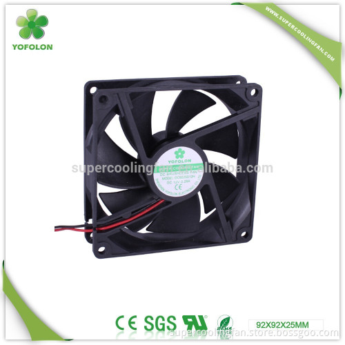 92x92x25mm DC9225S12H Cpu cooling fan 12V 24V Sleeve bearing high speed dc axial fan